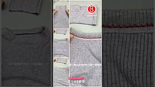 Turtleneck sweater to low neck Part 39 [upl. by Thornton]