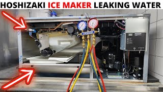 HVACR Hoshizaki Ice Maker Leaking WaterNot Making Ice Fill ValvePump Motor Leaking Water [upl. by Siron]