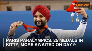 Paris Paralympics 25 medals in kitty more awaited on day 9  Sports Buzz  DD India [upl. by Shawn]