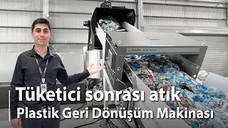 İki Kademeli Plastik Geri Dönüşüm Makinası  Evsel Plastik Atık ve Hurda Plastik Atık Geri Dönüşümü [upl. by Vanthe]