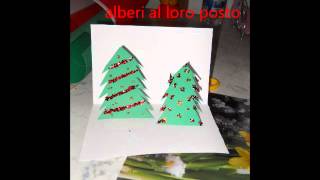 Biglietto popup natalizio alberi di Natale [upl. by Maegan259]