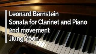 Piano part  Bernstein Sonata for Clarinet and Piano Second movement [upl. by Anile]