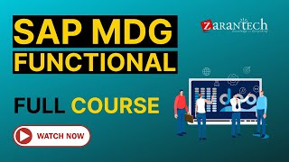 SAP MDG Functional Training  Full Course  ZaranTech [upl. by Leahkim477]