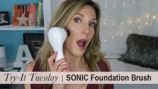 Try It Tuesday  Clarisonic Sonic Foundation Brush [upl. by Ylelhsa]