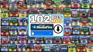 Download 102 INDIAN Bus Mod In Bus Simulator Indonesia  Bussid Bus Mod  Bussid Car Mod  Bussid [upl. by Queen]