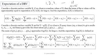 L14 Expectation of DRVs [upl. by Waylon]