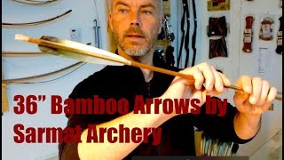 Archery Review 36quot Bamboo Arrows by Sarmat Archery [upl. by Inot]