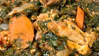 Kontomire Stew  Ghanaian Spinach Stew [upl. by Yedorb349]