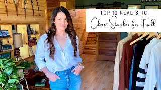 FALL STYLE SERIES Top 10 REALISTIC Closet Staples for Fall 2024 [upl. by Vil]