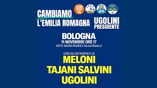 Adesso live  Cambiamo lEmilia Romagna Interviene Giorgia Meloni [upl. by Ragas627]