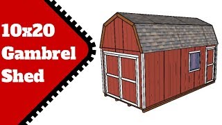 10x20 Gambrel Shed Plans [upl. by Aras]