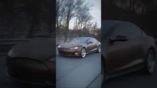 Tesla Model S with V8 🔥 from Camaro SS [upl. by Airdnas]