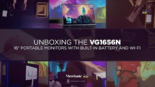 Unboxing the VG1656N 16quot Portable Monitor with Builtin Battery and WiFi [upl. by Karney816]