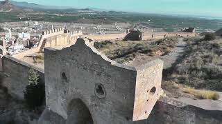 Vista aerea del Castillo de Sagunto Aerial view of the Sagunto Castle [upl. by Onurb317]