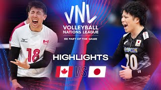 🇨🇦 CAN vs 🇯🇵 JPN  Highlights  Week 3  Mens VNL 2024 [upl. by Nyrahs]