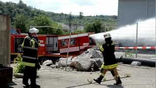 Turbolöscher Betriebsfeuerwehr Evonik Industries BadischRheinfelden 10062012 [upl. by Naek746]