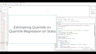 Estimating Quantile on Quantile Model in Stata and its Contour Plot Visualization [upl. by Ecinerev]