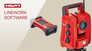 DEMO of Hilti Total Station basic operation of line work software [upl. by Finbur]