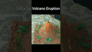 DIY Volcano ModelVolcano Eruption shorts youtubeshorts diy [upl. by Treblah515]