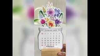 Kalender Aesthetic yang bikin ruangan lebih cantik 🥰  Calender Bloomy Flowers kalender [upl. by Anyrak]