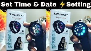 firebolt smart watch me time kaise set kare  how to set time amp date smartwatch set time smartwatch [upl. by Noned]