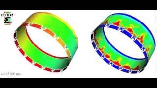 Azimuthal instability acoustic mode in an annular combustion chamber [upl. by Calia983]