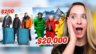 REACTING TO SIDEMEN 20000 vs 200 WINTER HOLIDAY [upl. by Moscow924]