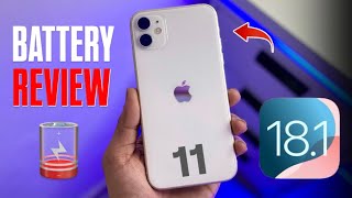 iOS 181 Battery Review on iPhone 11  Battery Drain Issue on iPhone 11 fix [upl. by Honora]