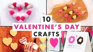 10 Valentines Day DIYs  DIY Valentine Gifts [upl. by Nimajaneb]