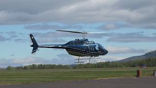 Helicopters Perth Airport Scone Perthshire Scotland [upl. by Alyworth300]