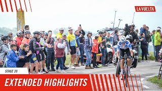 Extended Highlights  Stage 20  La Vuelta 2024 [upl. by Alvis]