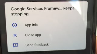 How to fix Google service framework keeps stopping problem 2023 [upl. by Norabel22]