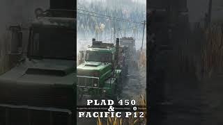 Plad 450 amp Pacific P12 snowrunner truck [upl. by Miguelita]