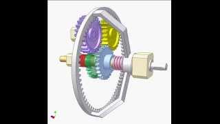 Mechanism for converting twoway to oneway rotation 6b [upl. by Nnilsia703]