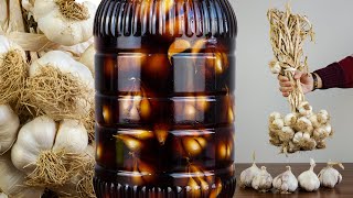 Sir Torshi ♧ Unusual Traditional Iranian Pickle ◇ Persian Pickled Garlic Recipe ◇ سیرترشی [upl. by Buna]