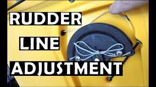 Hobie Rudder Line Adjustment [upl. by Siloa]