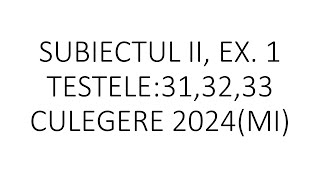 Exerciții de sinteză pentru bacS II ex 1 313233clasa 11 [upl. by Votaw]