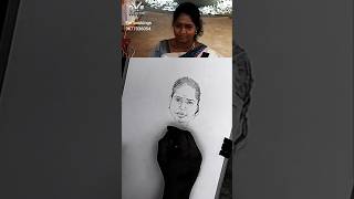 Live portrait drawing by Karthikeyan artist [upl. by Rasaec124]