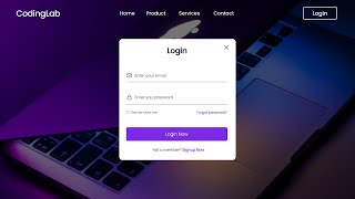 Create Website with Login amp Registration Form in HTML CSS amp JavaScript [upl. by Atalante]