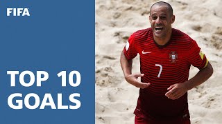 TOP 10 GOALS  FIFA Beach Soccer World Cup Portugal 2015 [upl. by Esinek]