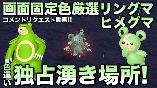 【画面固定色厳選】リングマ・ヒメグマ編【ポケモンSVスカーレット・バイオレット】 [upl. by Omari]