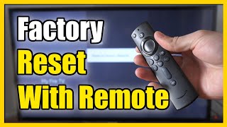 How to Factory Reset Firestick using Remote amp Settings 2 Methods [upl. by Thordia]