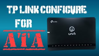 how to configure tplink vdsl for ata [upl. by Mulloy834]