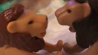 StampedeMufasa’s Death Scene  The Lion King Stop Motion Parody [upl. by Drusi]