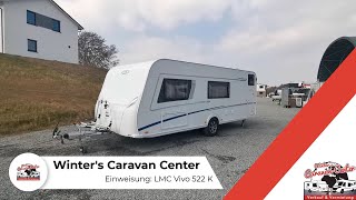 Einweisung zum Wohnwagen LMC Vivo 522 K  Winters Caravan Center [upl. by Etnovahs]