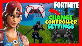 How to CHANGE CONTROLLER SETTINGS in FORTNITE ✅2024 GUIDE CUSTOMIZE SettingPS4PS5XBOXPCSWITCH [upl. by Clywd650]