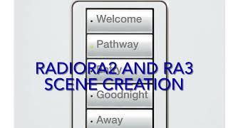 How to create a Lutron scene in Lutron Caseta or RA2 Select [upl. by Diandre]