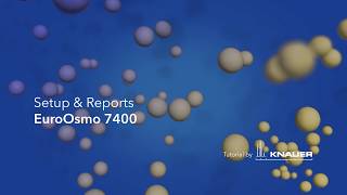 EuroOsmo 7400 FAQ Report amp setup data export [upl. by Sihtnyc]