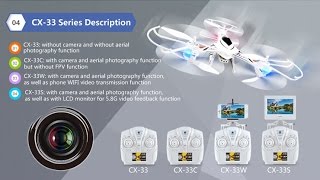 Cheerson CX 33w CX 33s WIFI FPV drone with HD camera 2 4G 4CH helicopter with camera remote control [upl. by Ri]