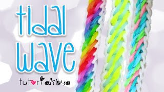 NEW Tidal Wave Rainbow Loom Bracelet Tutorial  How To [upl. by Ericksen714]